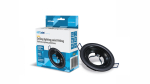 Ceiling lighting point fitting LUCA cast round adjustable matt black